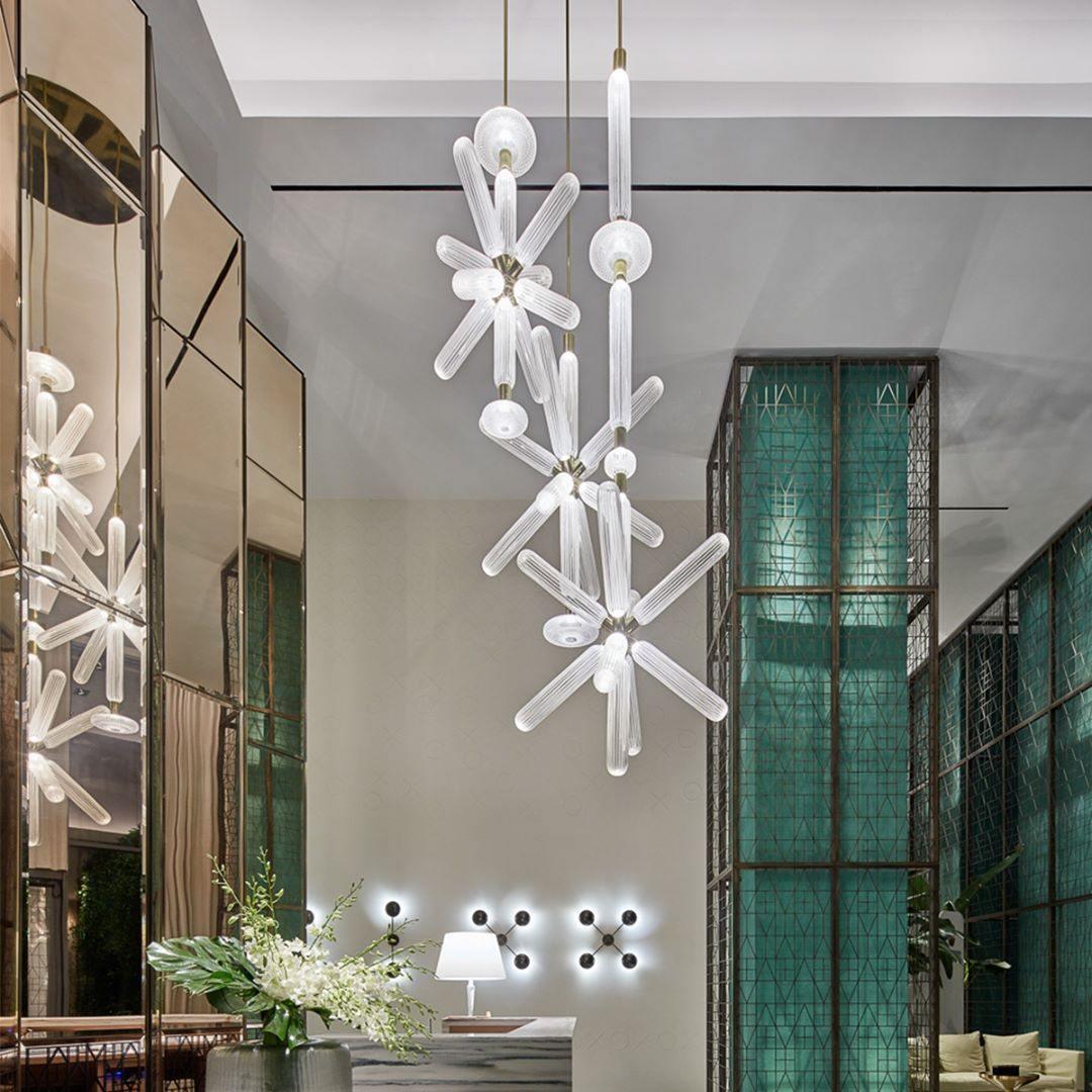 Multi-tube Glass Pendant Light
