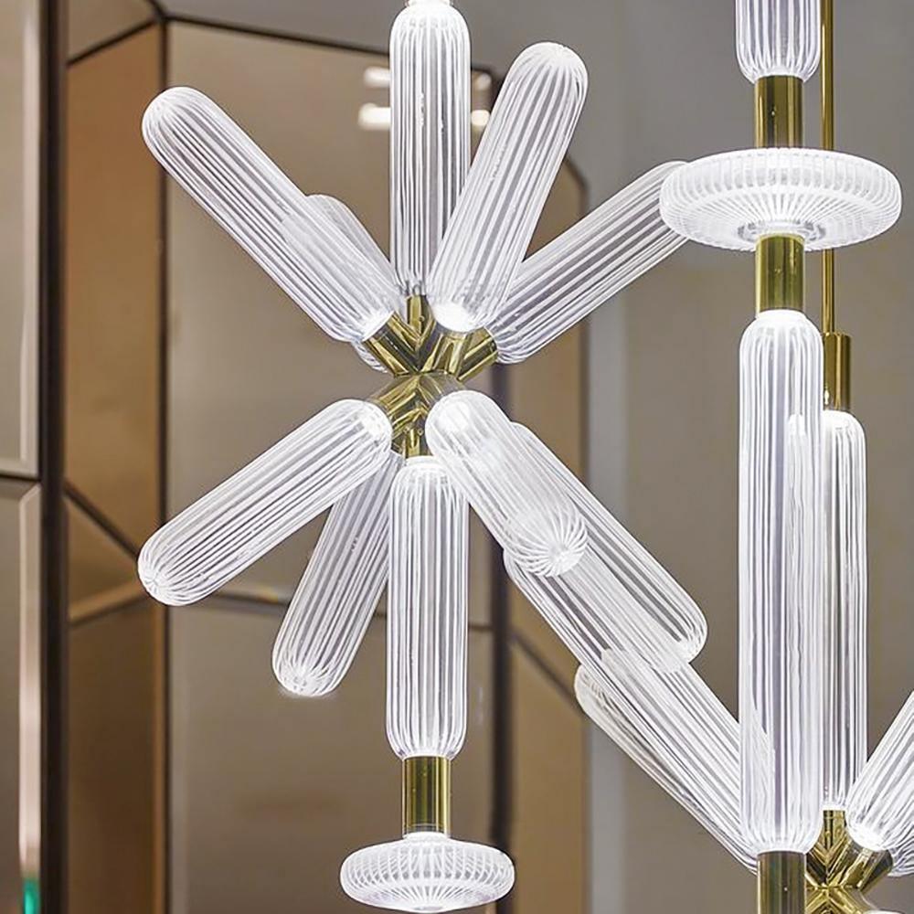 Multi-tube Glass Pendant Light