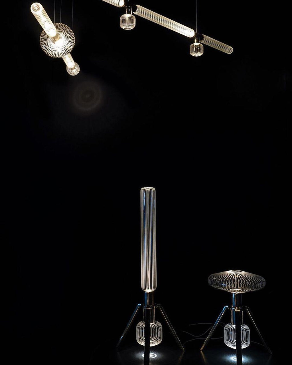 Multi-tube Glass Pendant Light