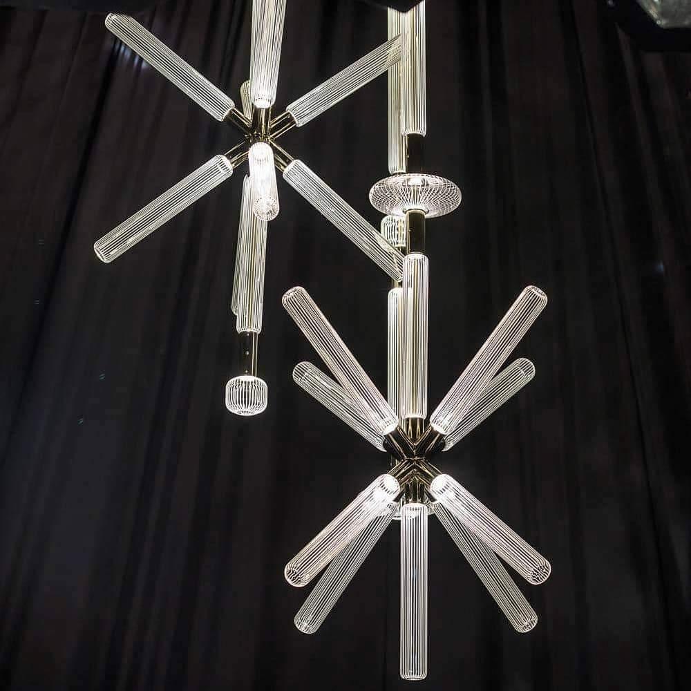 Multi-tube Glass Pendant Light