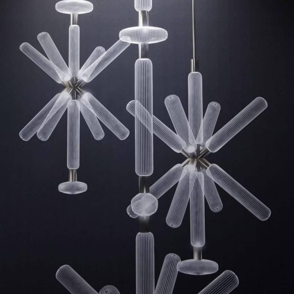 Multi-tube Glass Pendant Light