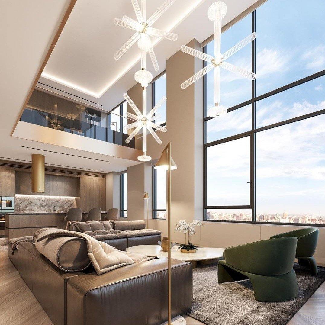 Multi-tube Glass Pendant Light