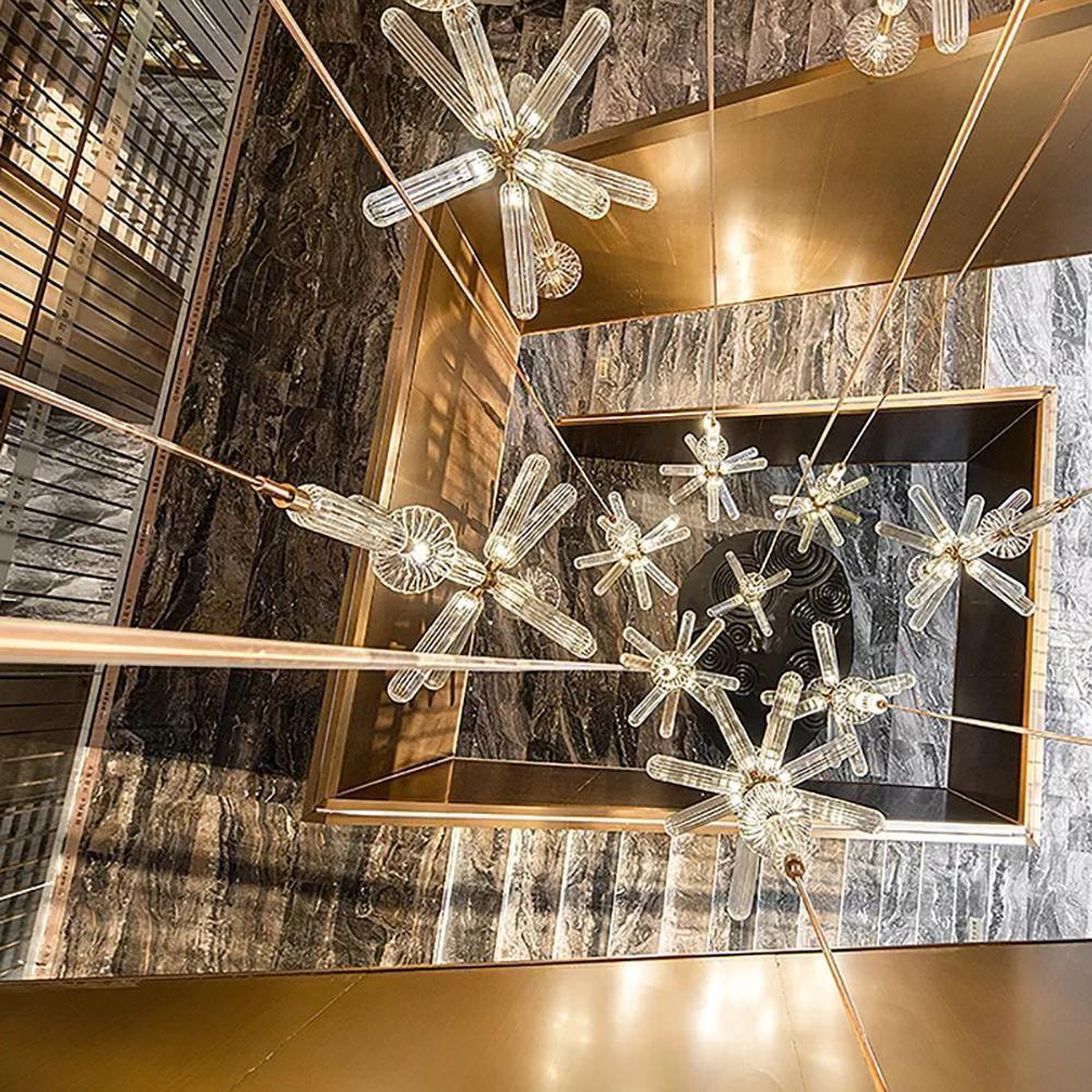 Multi-tube Glass Pendant Light