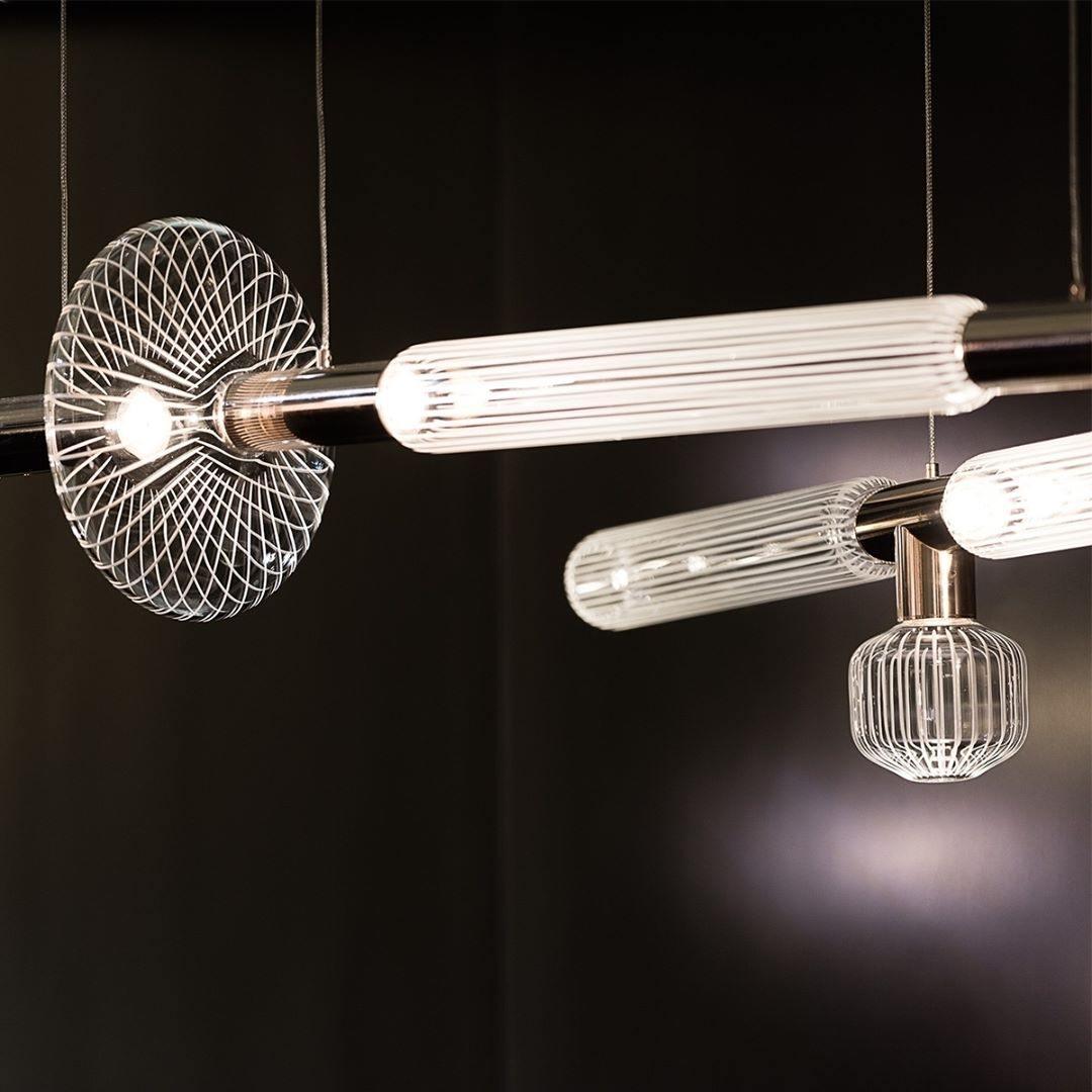Multi-tube Glass Pendant Light
