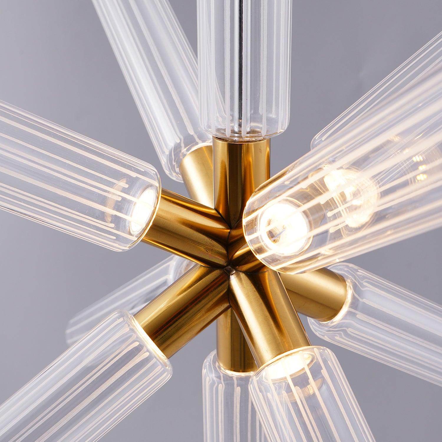 Multi-tube Glass Pendant Light