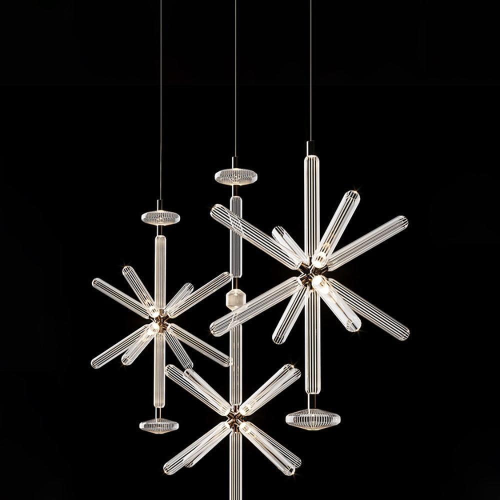 Multi-tube Glass Pendant Light