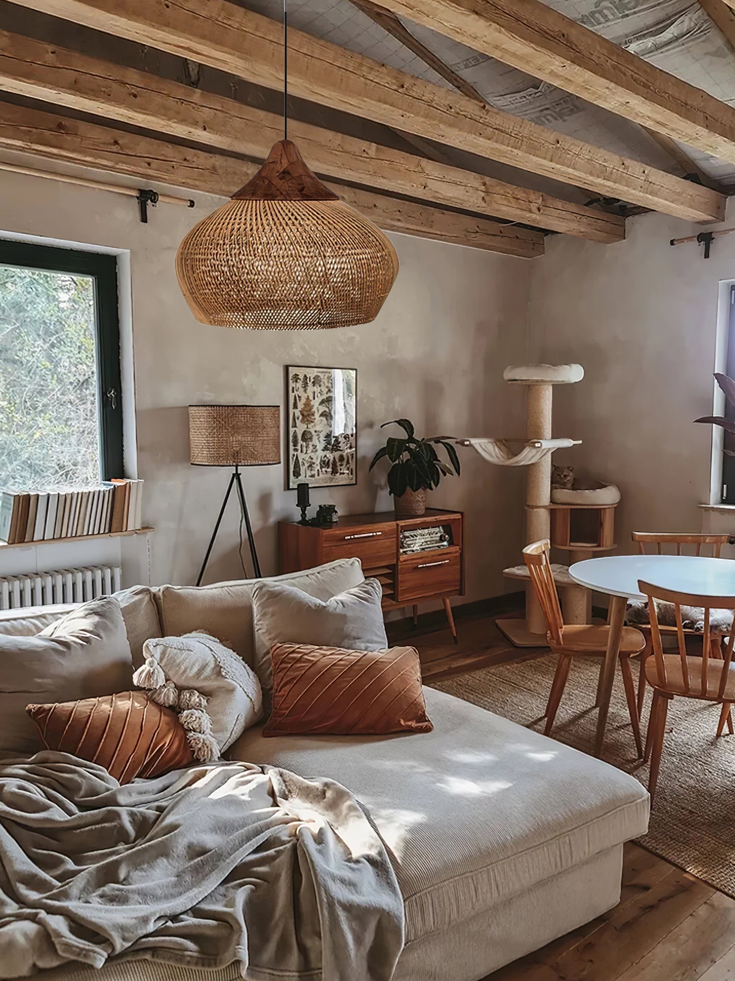 Natura Braided Rattan Pendant Lamp