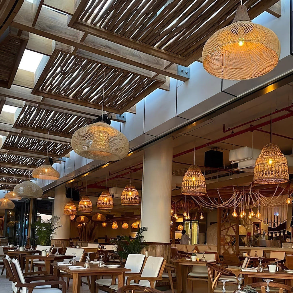 Natura Braided Rattan Pendant Lamp