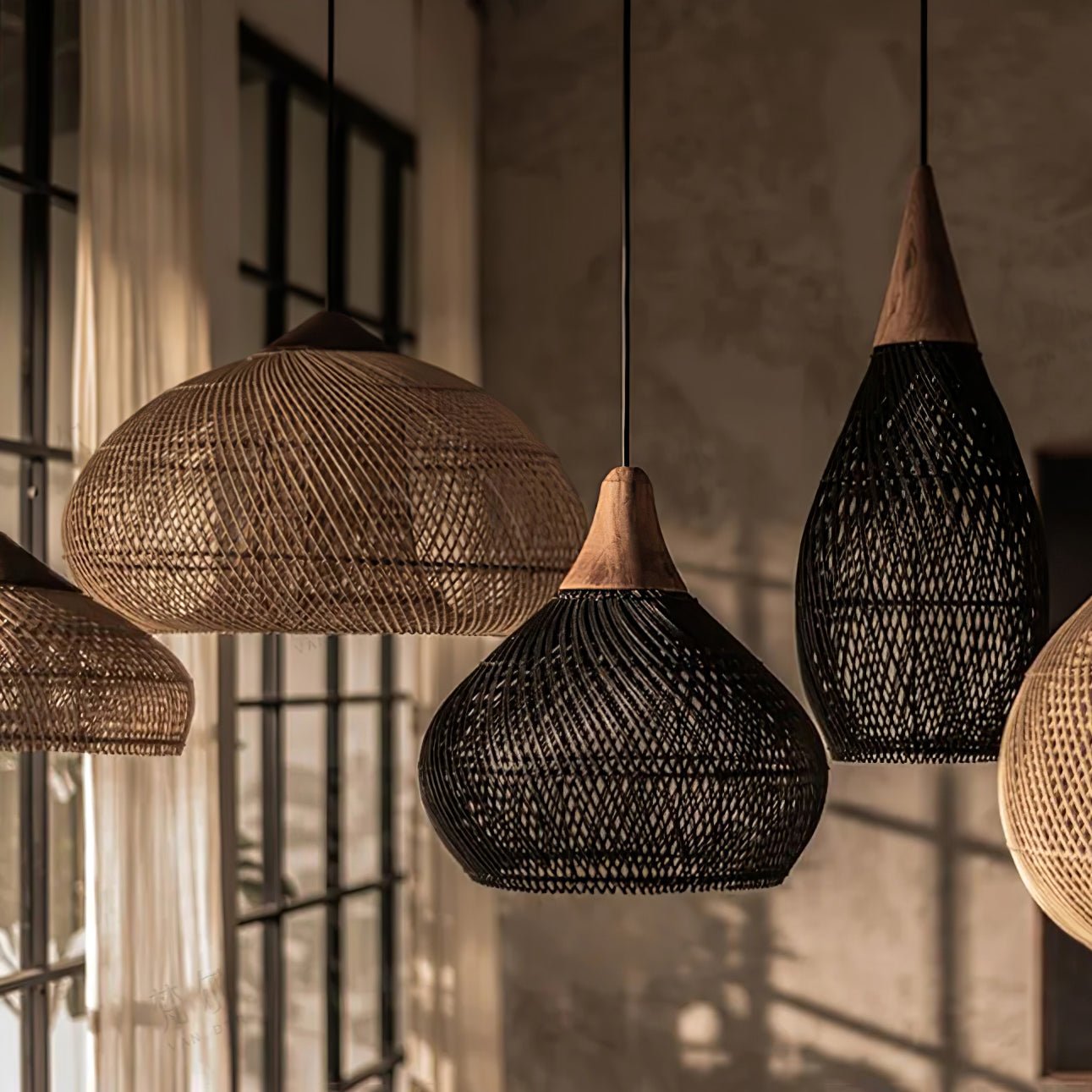 Natura Braided Rattan Pendant Lamp