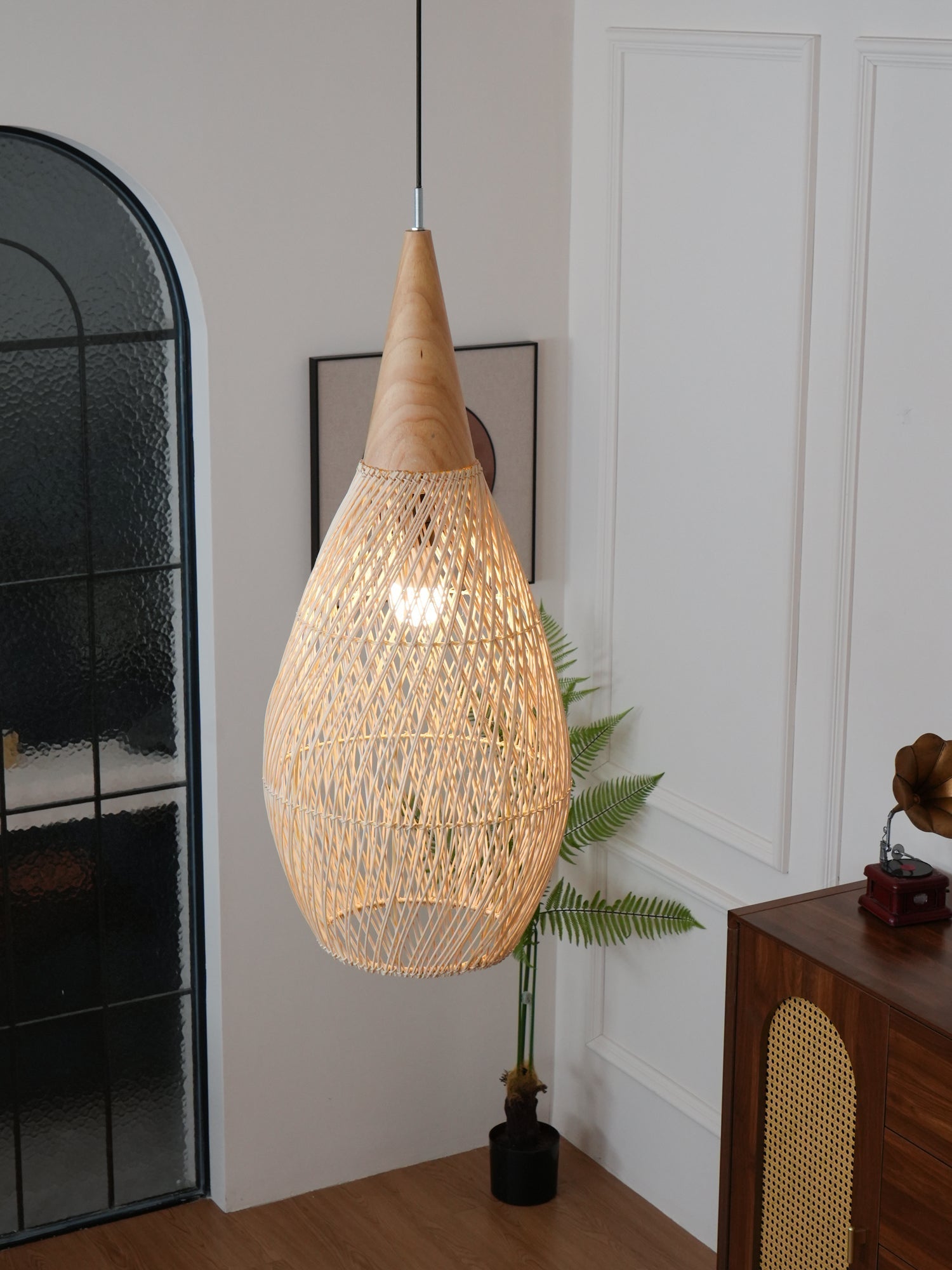 Natura Braided Rattan Pendant Lamp
