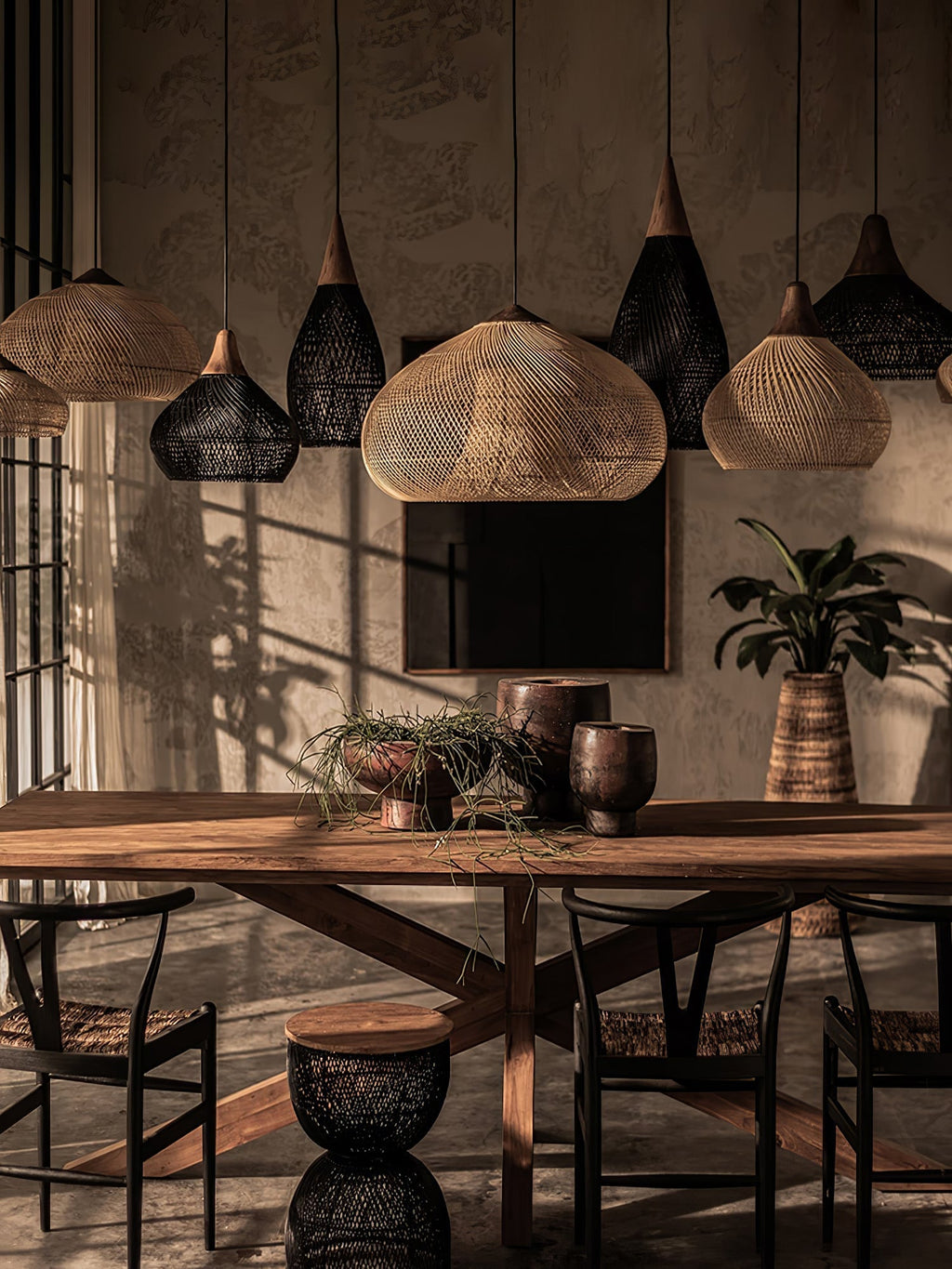 Natura Braided Rattan Pendant Lamp