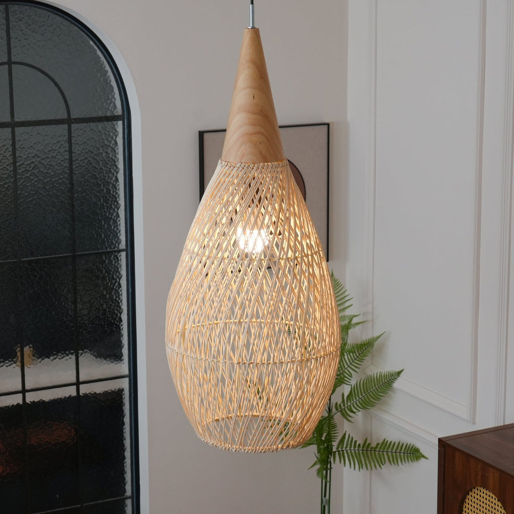Natura Braided Rattan Pendant Lamp