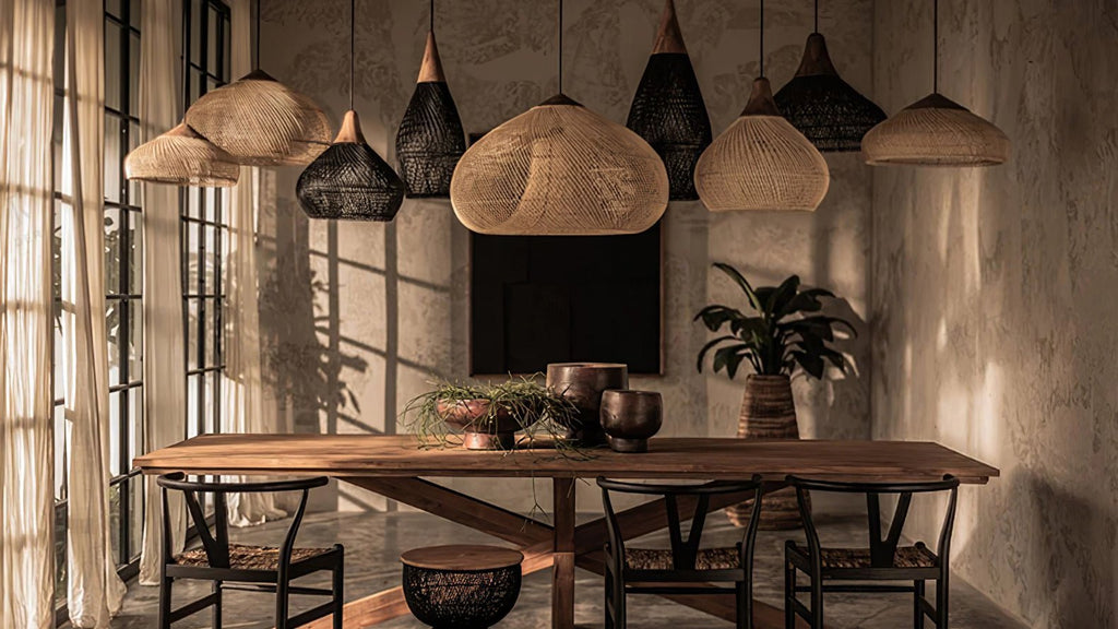 Natura Braided Rattan Pendant Lamp