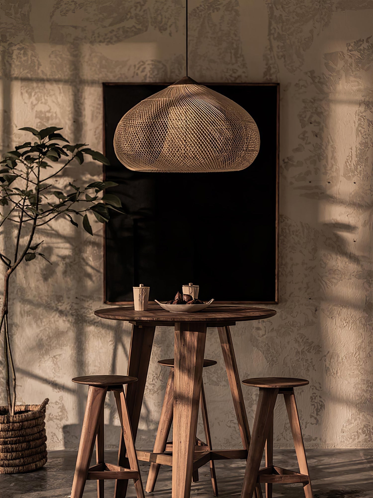 Natura Braided Rattan Pendant Lamp