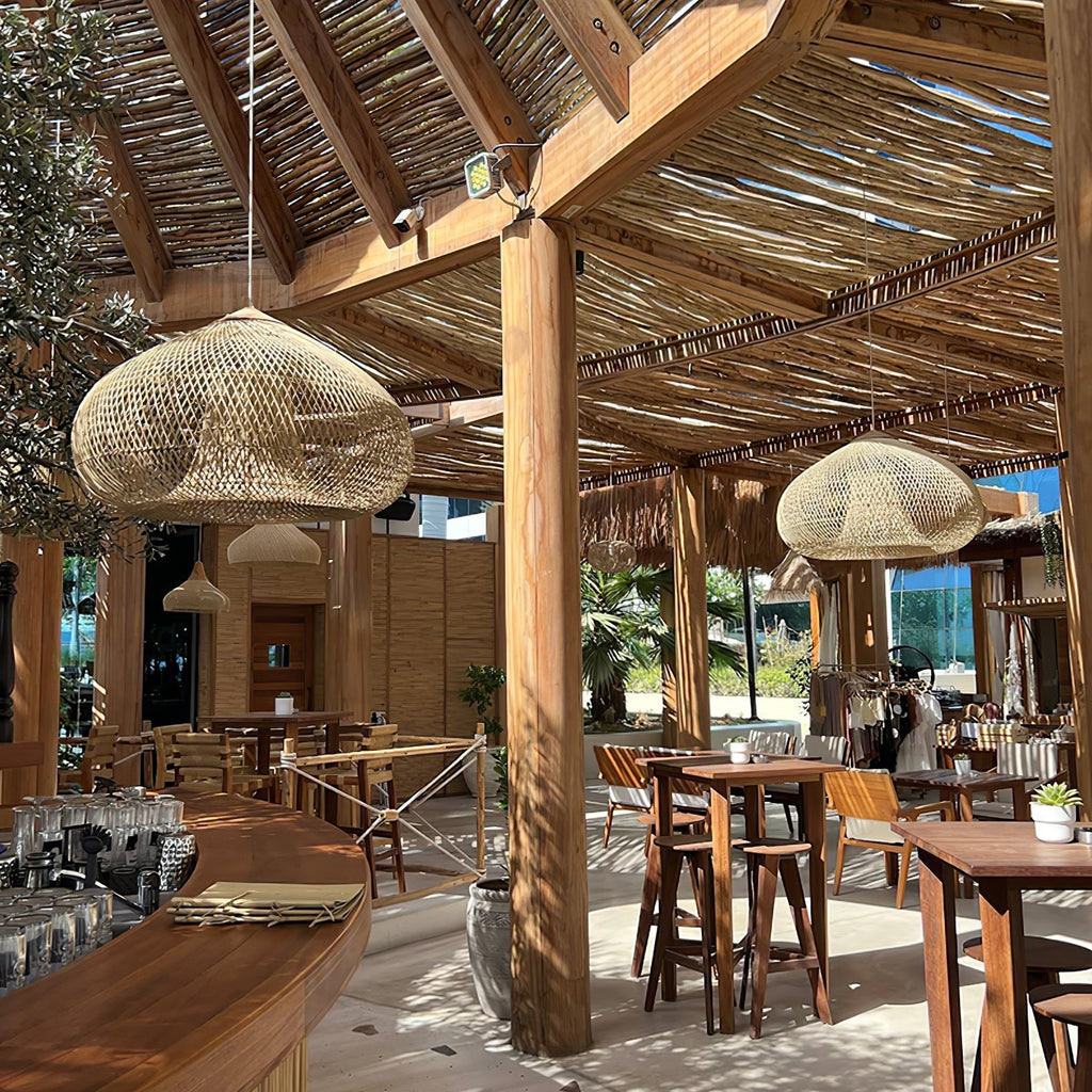 Natura Braided Rattan Pendant Lamp