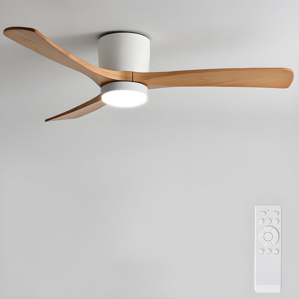 Nordic Wooden Ceiling Fan Light