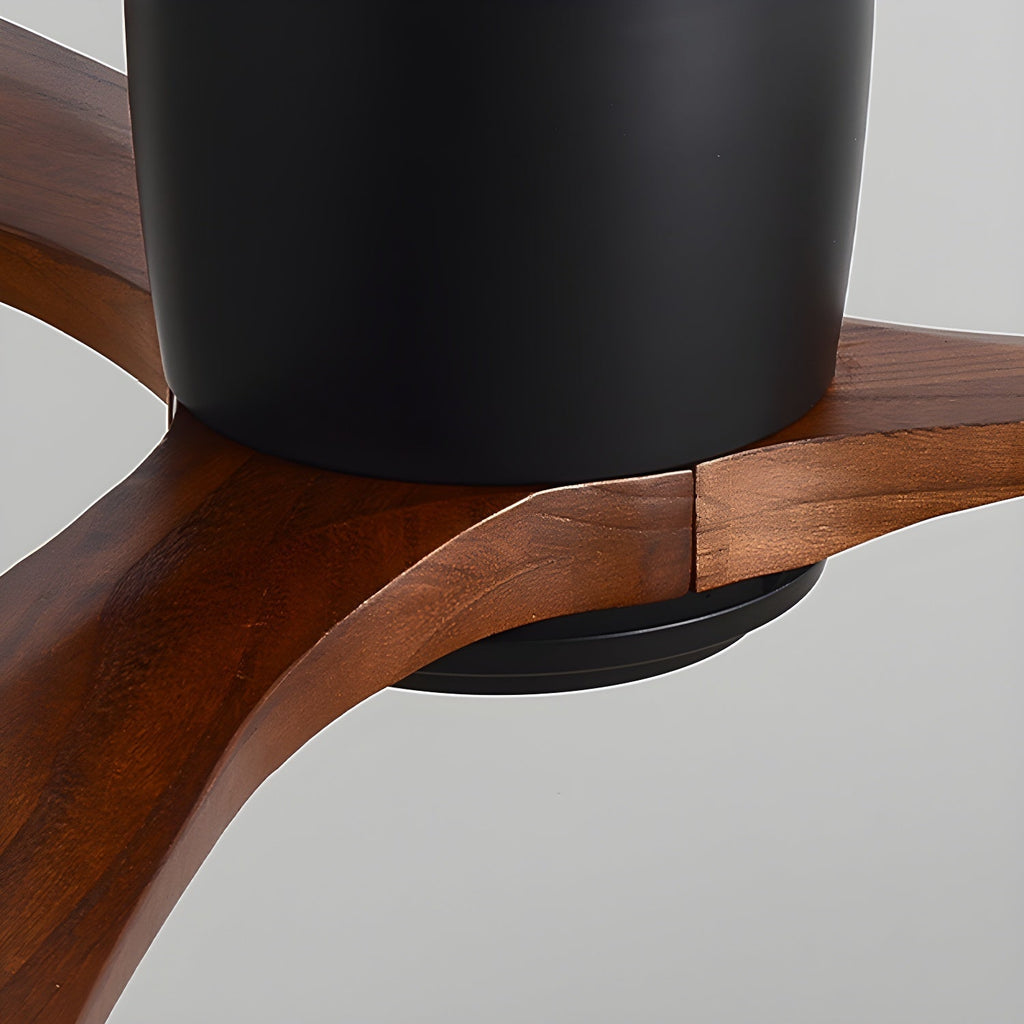 Nordic Wooden Ceiling Fan Light
