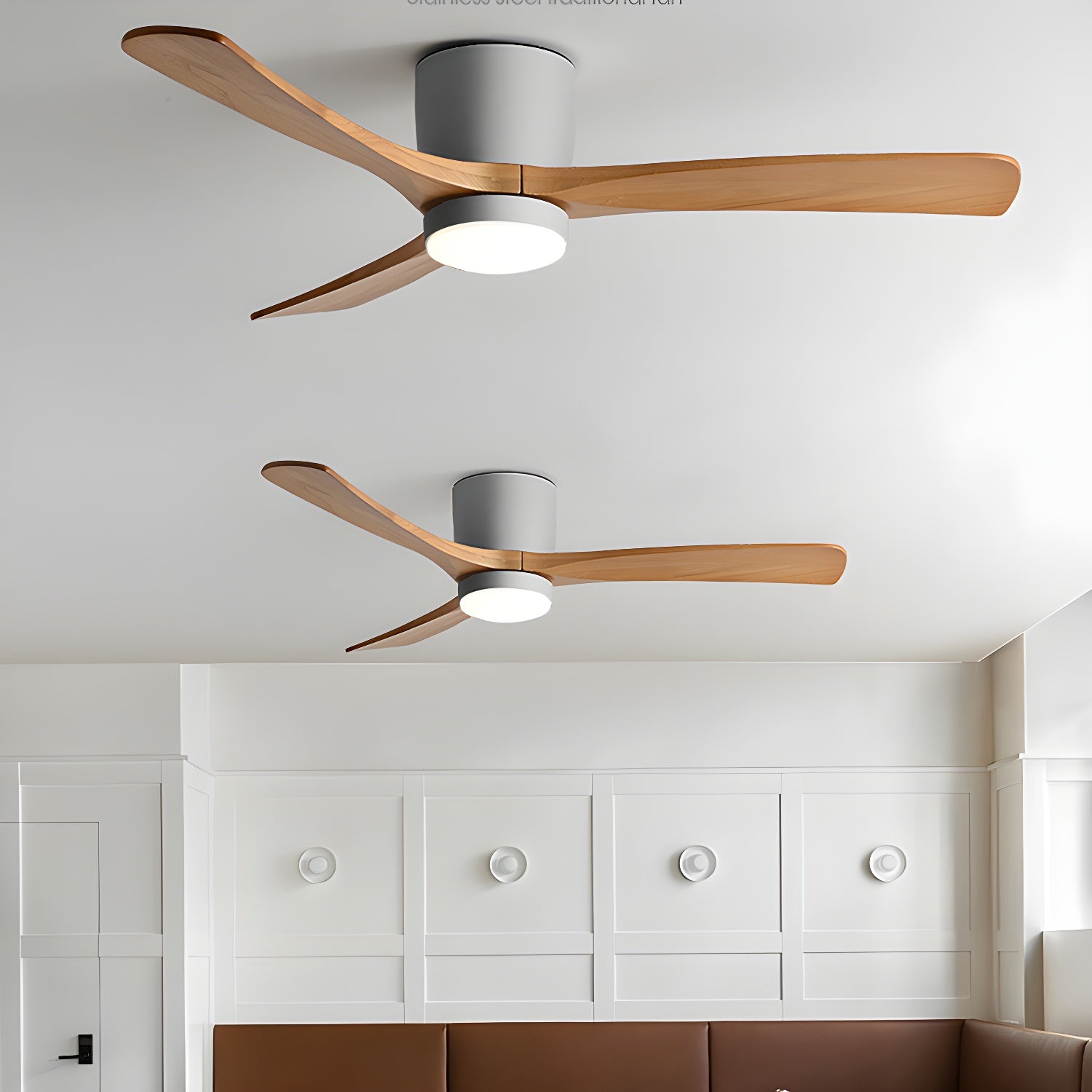 Nordic Wooden Ceiling Fan Light