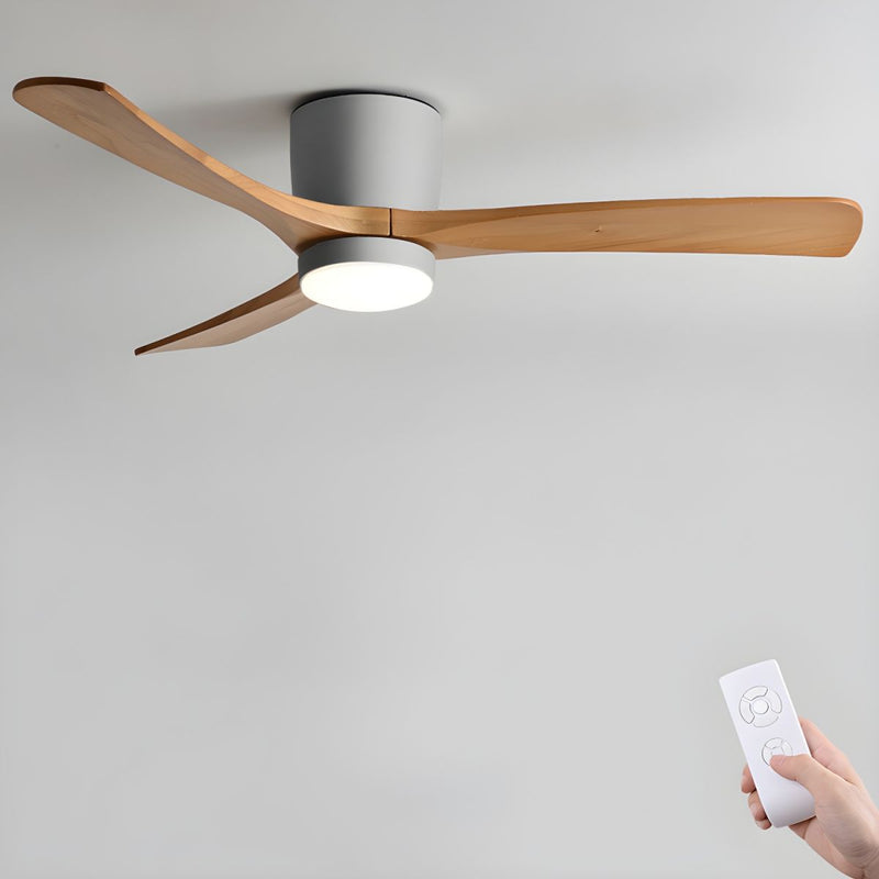 Nordic Wooden Ceiling Fan Light - ZozHome
