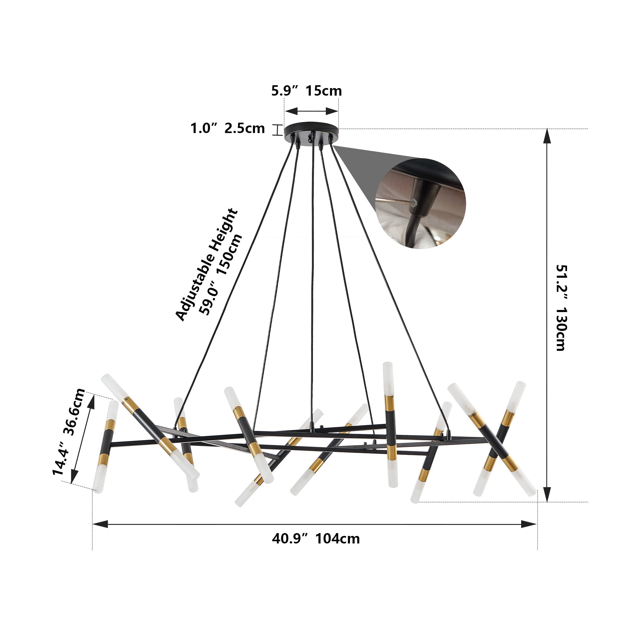 Nova Branch Chandelier