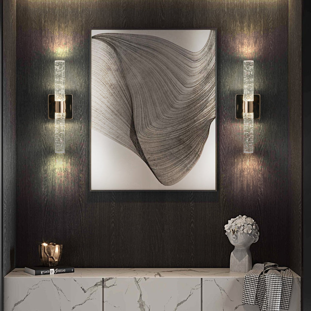 Nova Gold Crystal Wall Light
