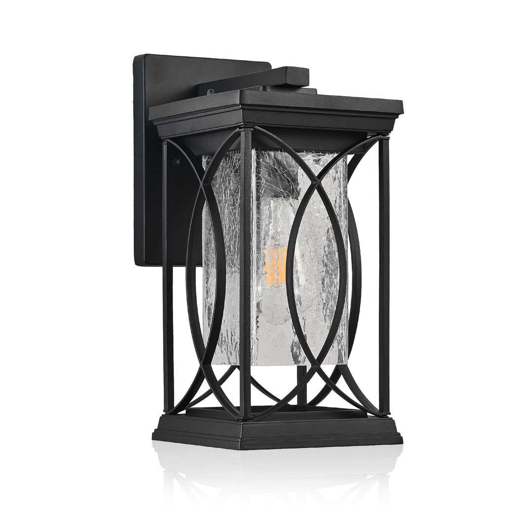 Obsidian Lantern Outdoor Wall Lamp