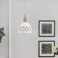 Openwork Ceramic Pendant Lamp - ZozHome