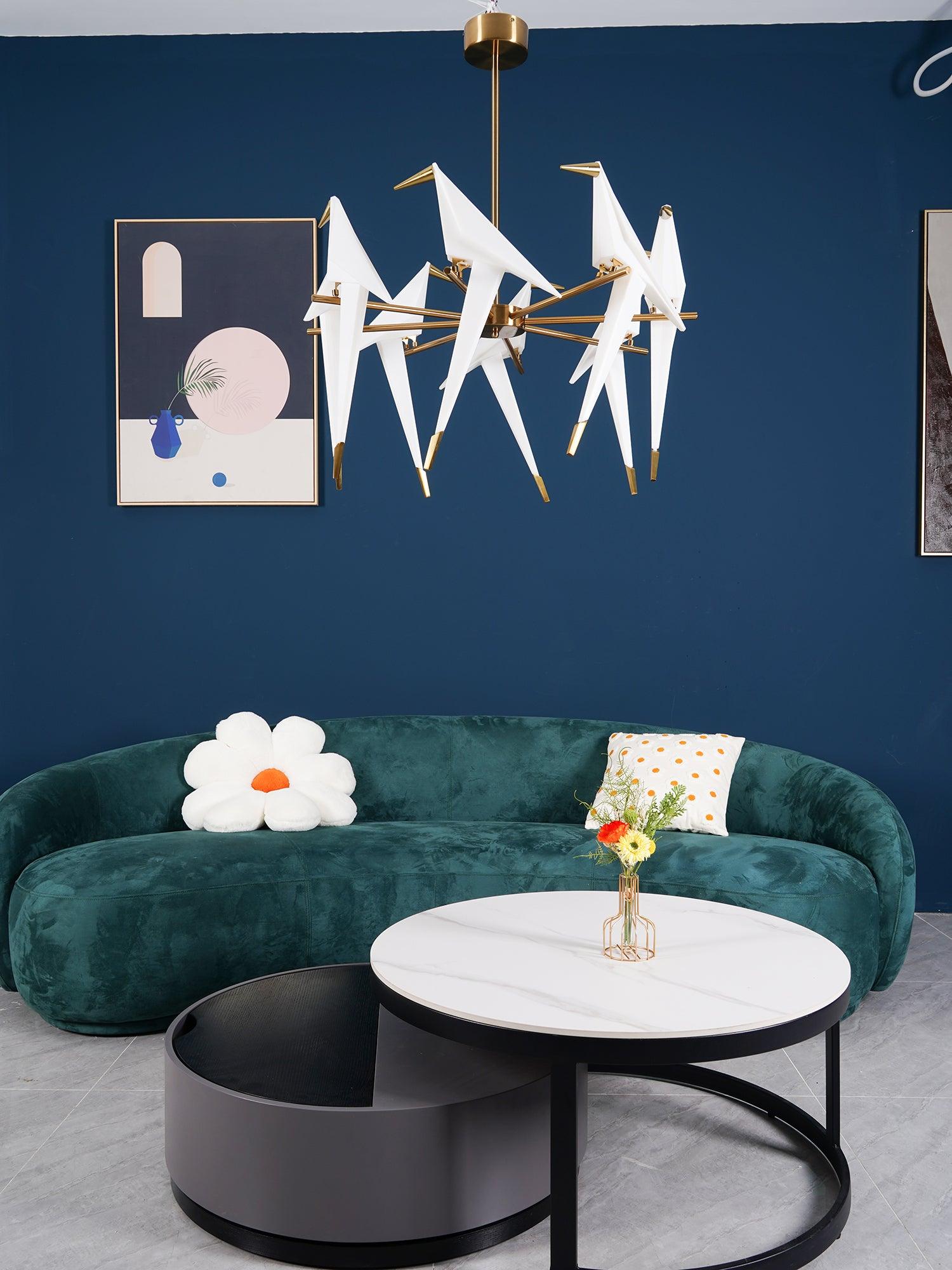 Paper Crane Bird LED Chandelier