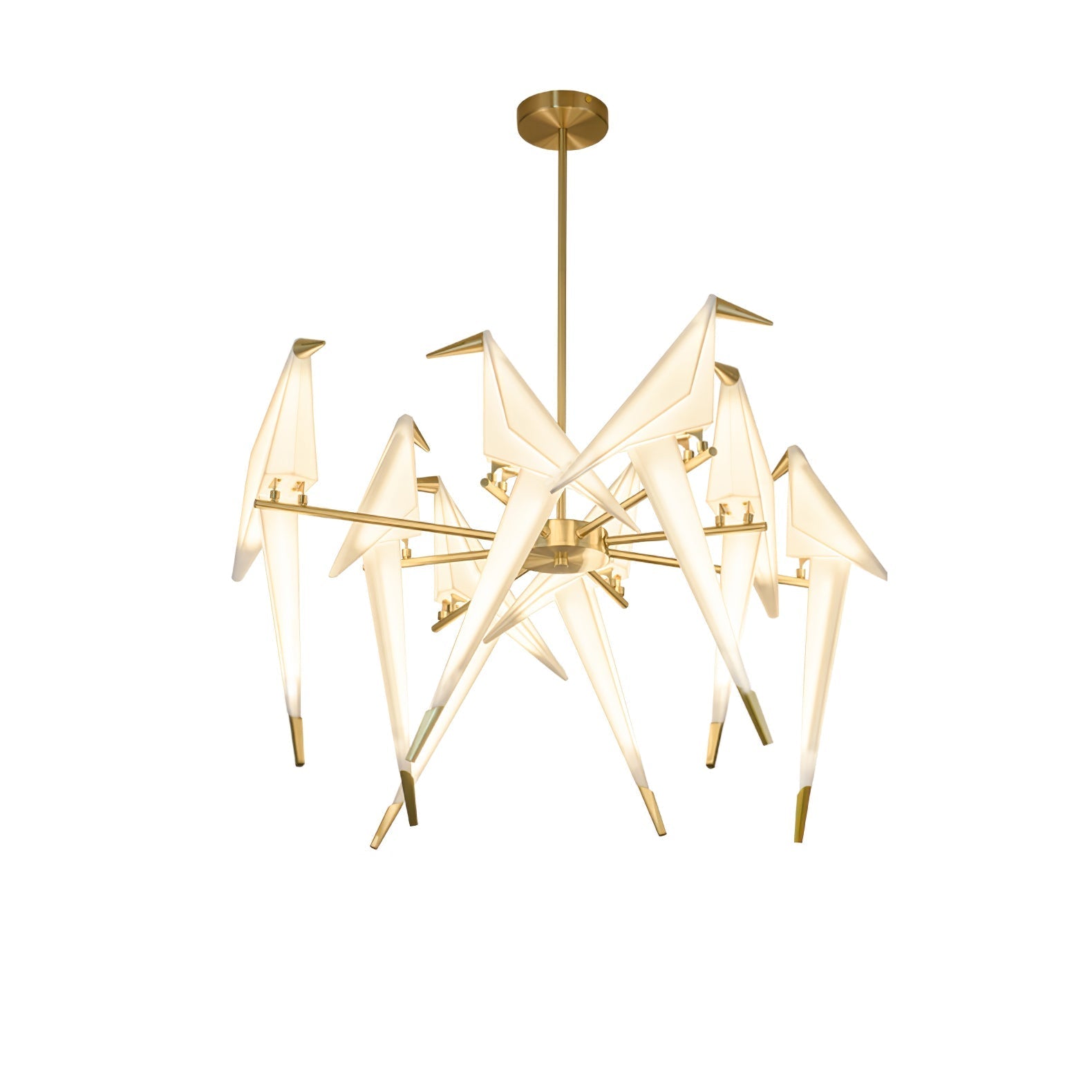 Paper Crane Bird LED Chandelier