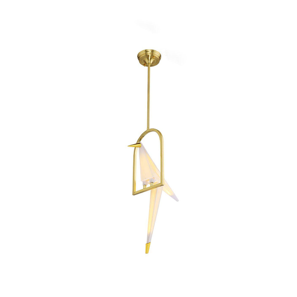 Paper Crane Bird LED Chandelier