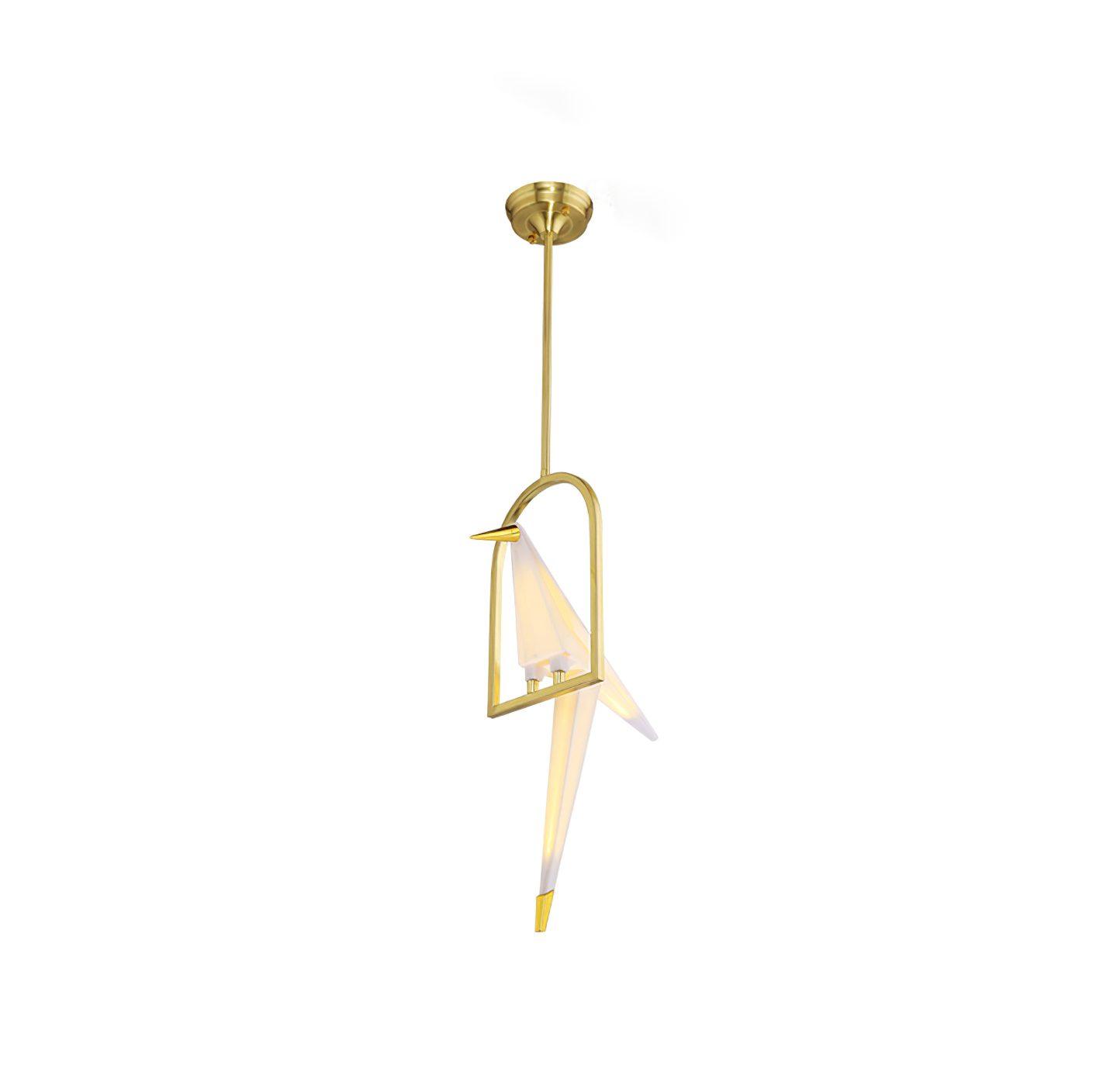 Paper Crane Bird LED Chandelier