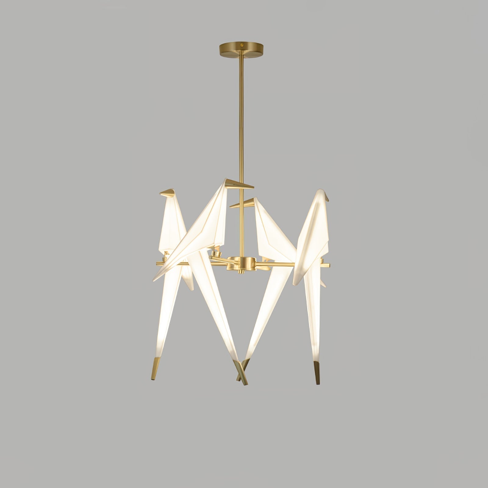 Paper Crane Bird LED Chandelier