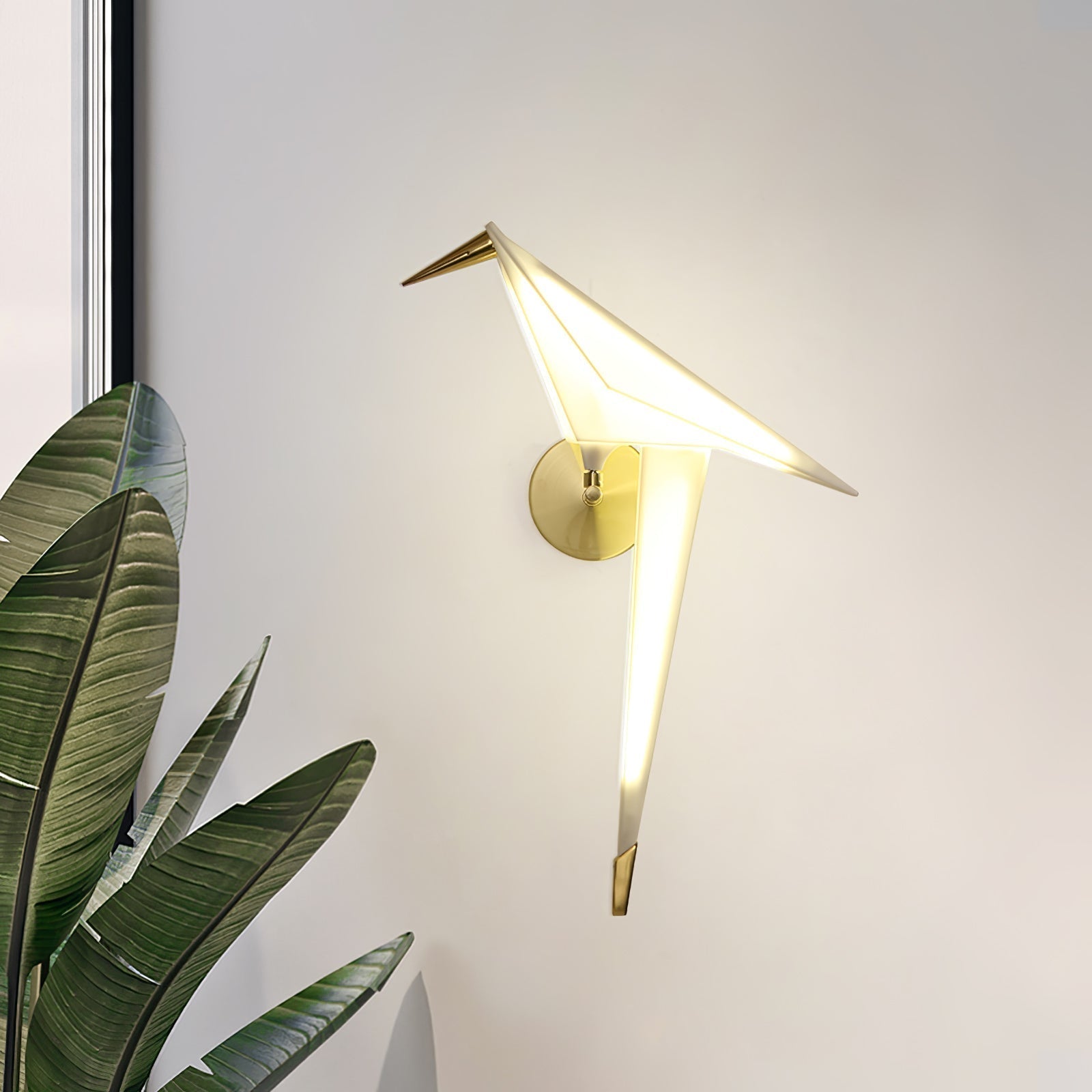 Paper Crane Bird LED Chandelier