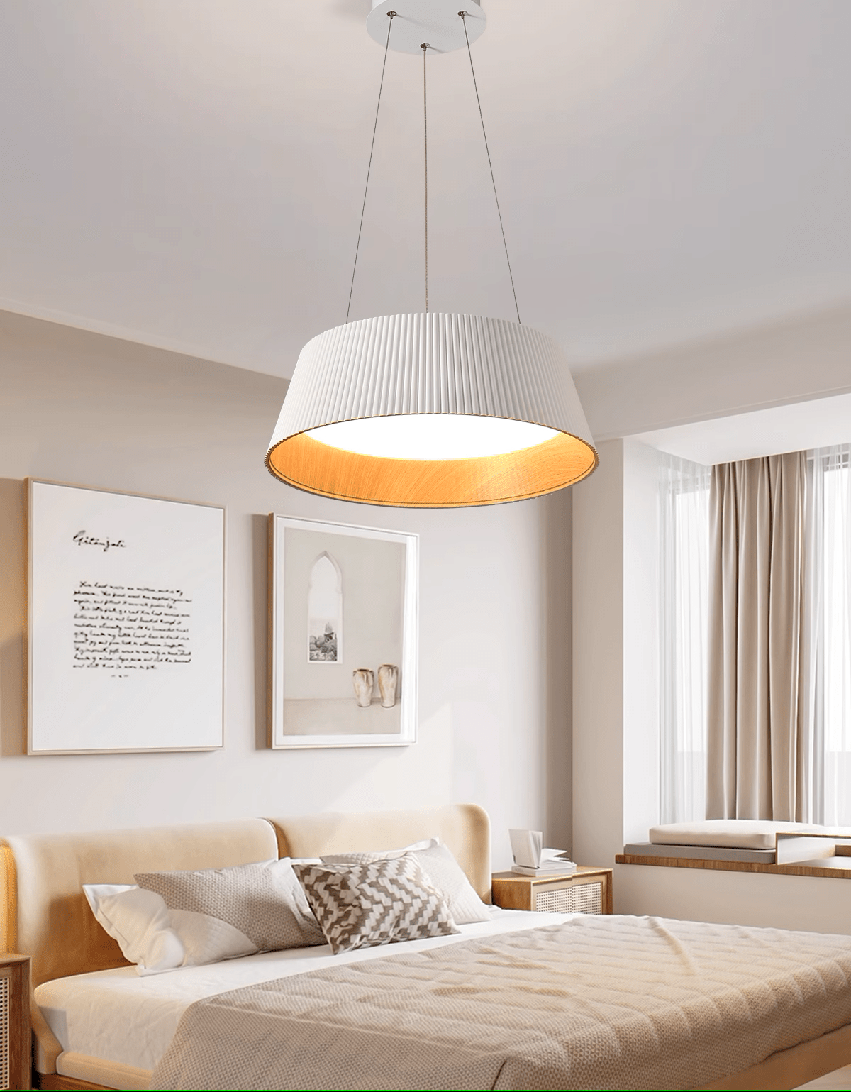 Paper Tube Pendant Light