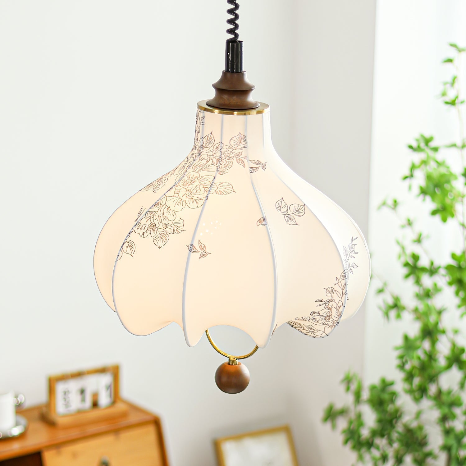Pear Fabric Pendant Lamp - ZozHome