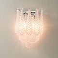 Pink Waffle Wall Sconce - ZozHome