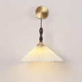Pleated Wooden Wall Lamp - ZozHome
