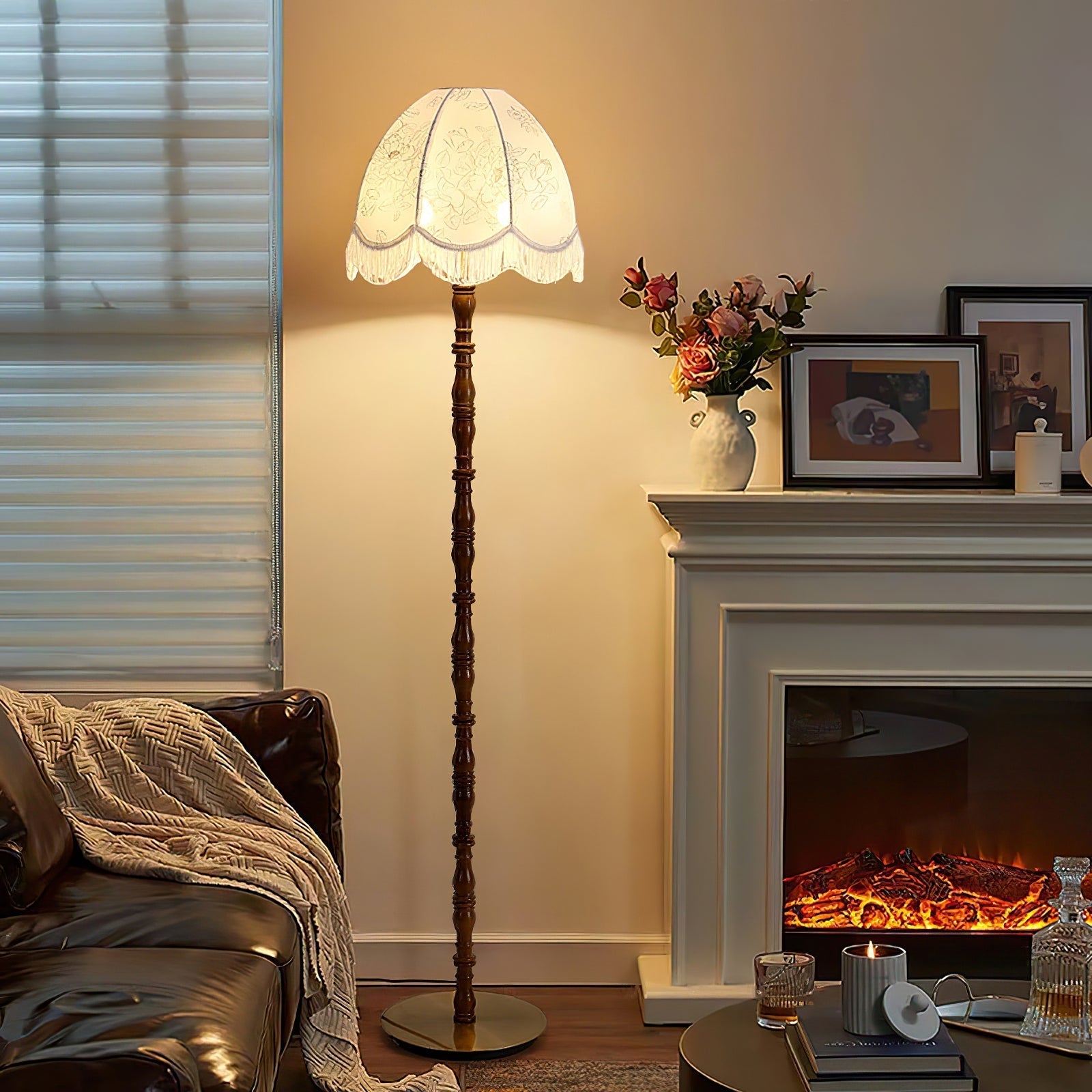 Printed Tassel Floor Lamp - ZozHome