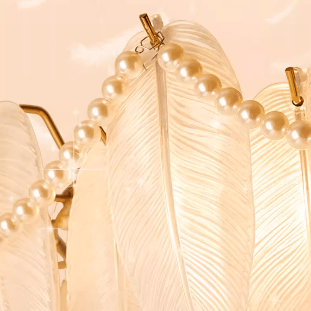 Radiant Feather Chandelier