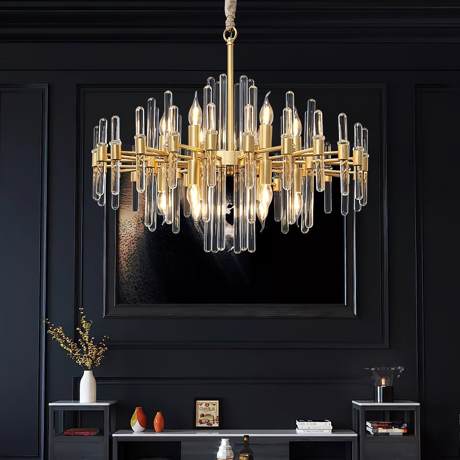 Regal Brass Chandelier