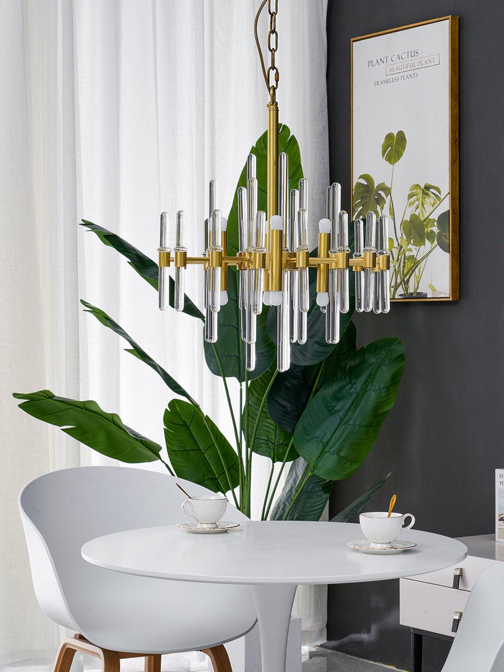 Regal Brass Chandelier