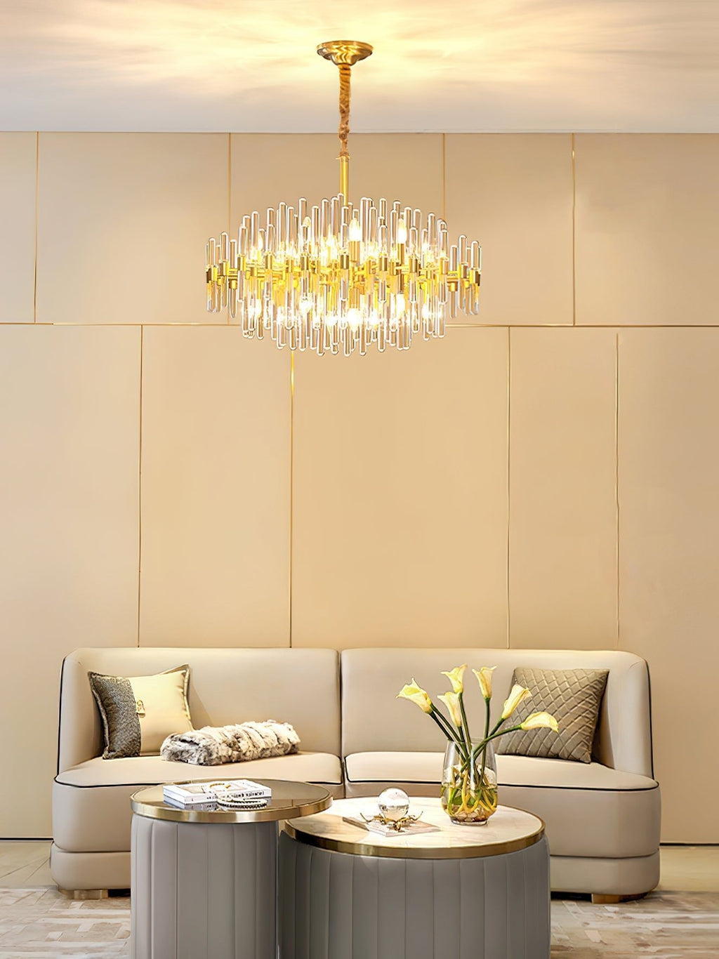 Regal Brass Chandelier