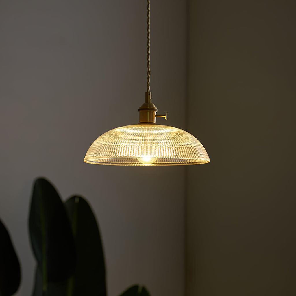 Ribbed Spiral Pendant Light - ZozHome
