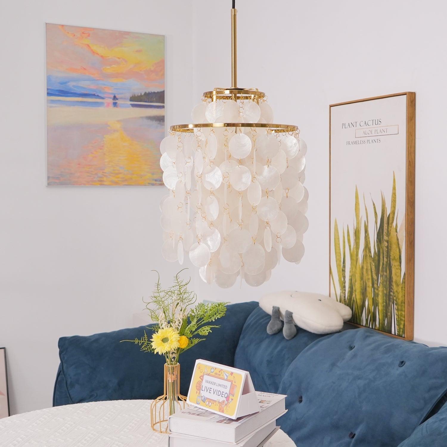 Riley Shell Chandelier