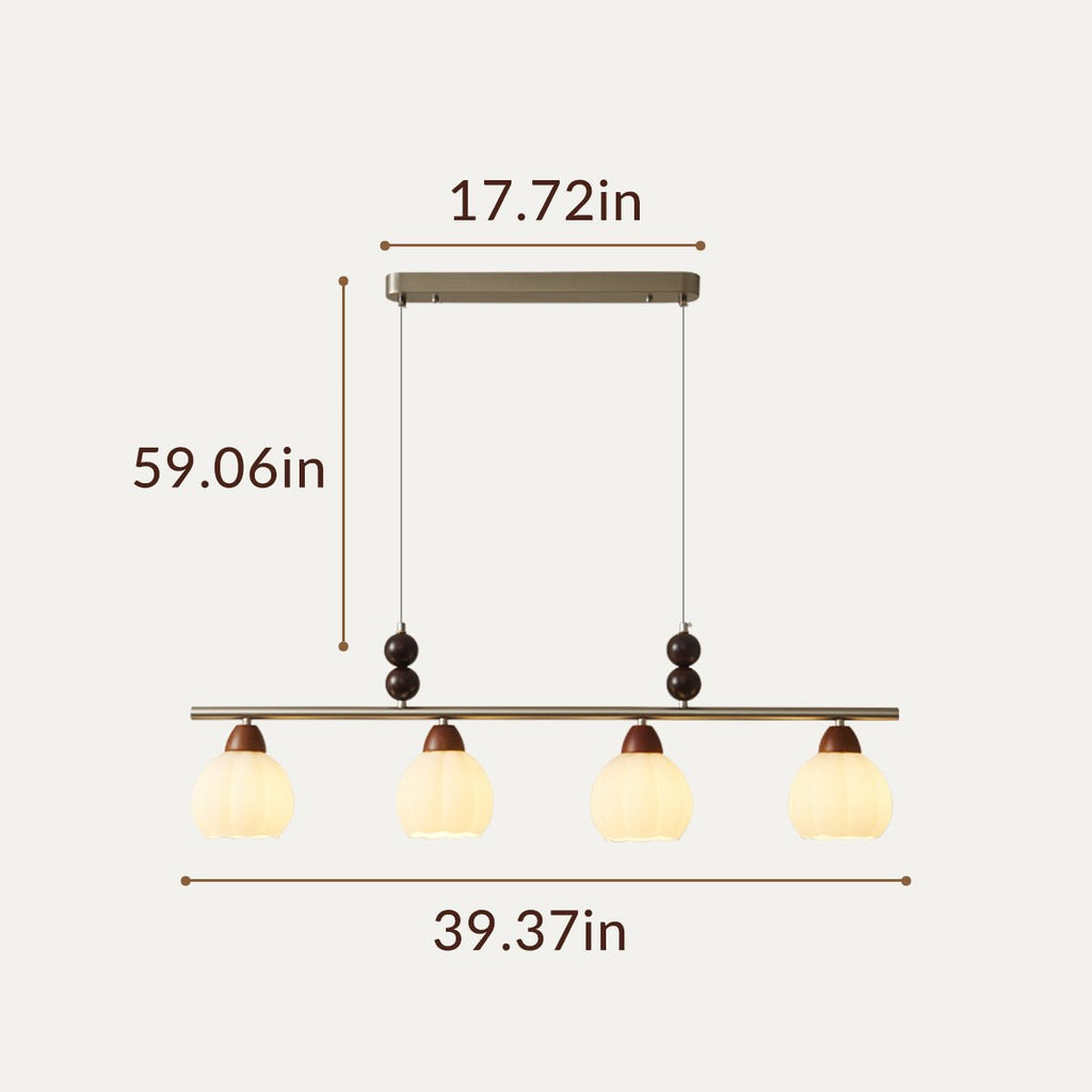 Roman Bean Chandelier