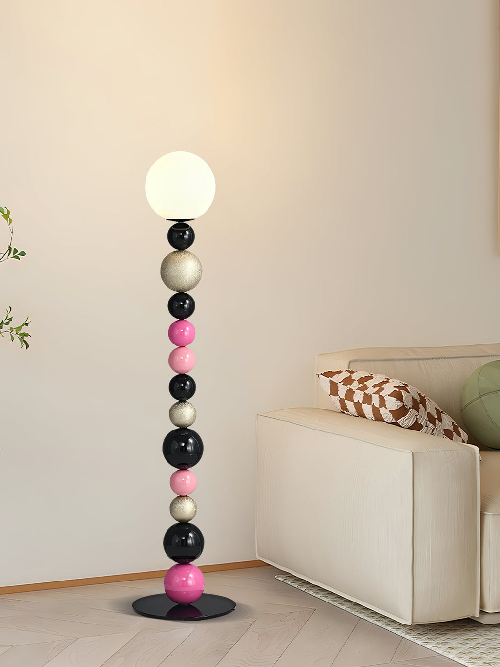 Round Balls Stacking Floor Lamp