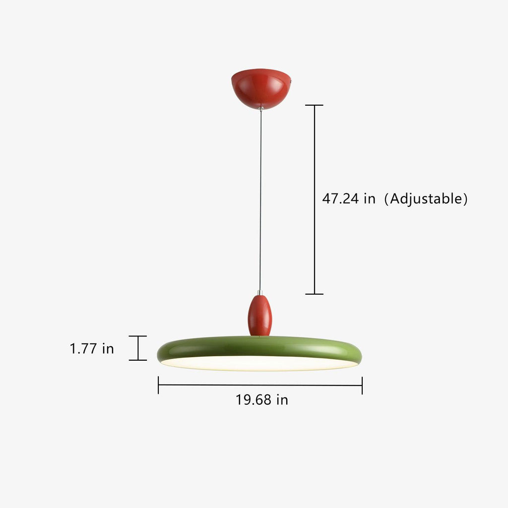 Round Plate Dining Pendant Light