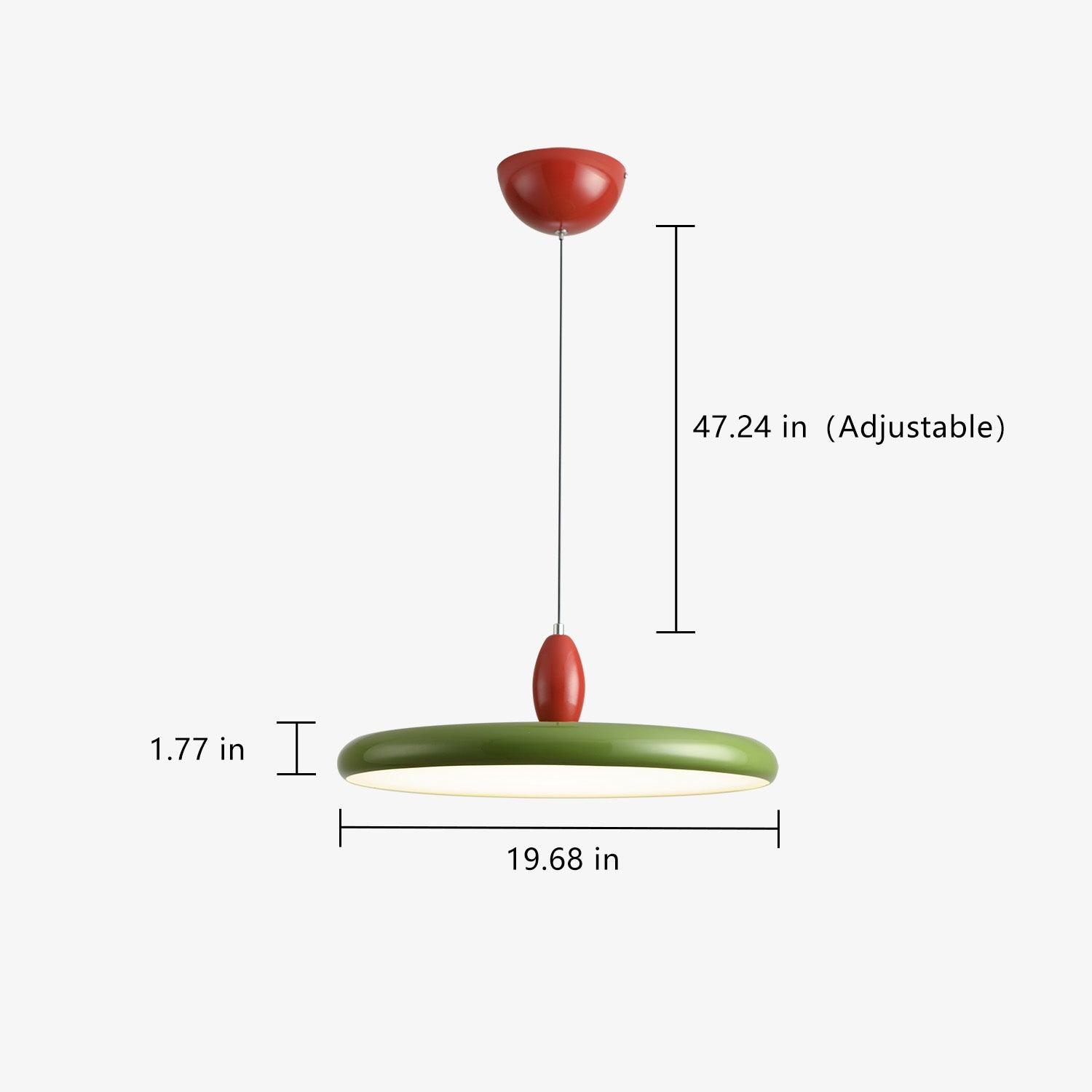 Round Plate Dining Pendant Light