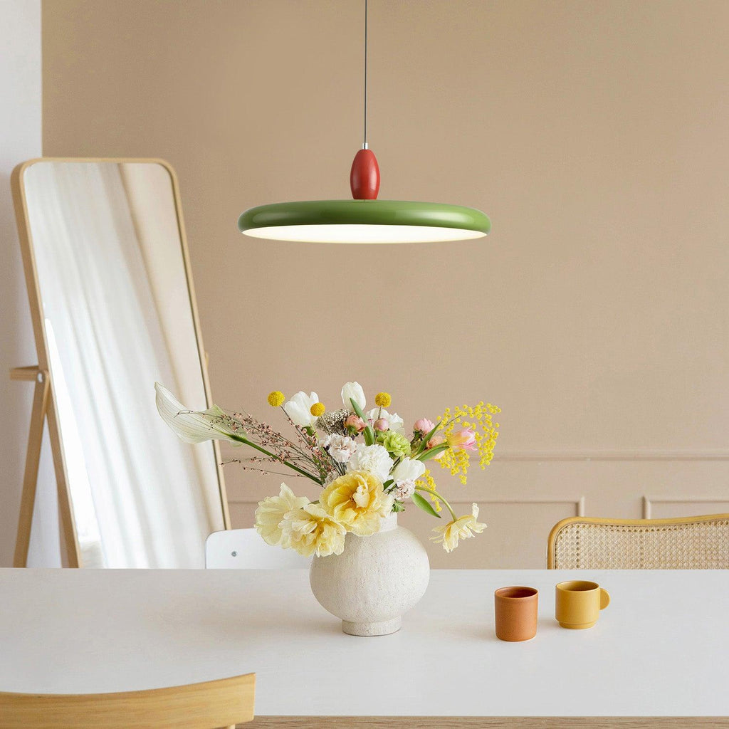 Round Plate Dining Pendant Light