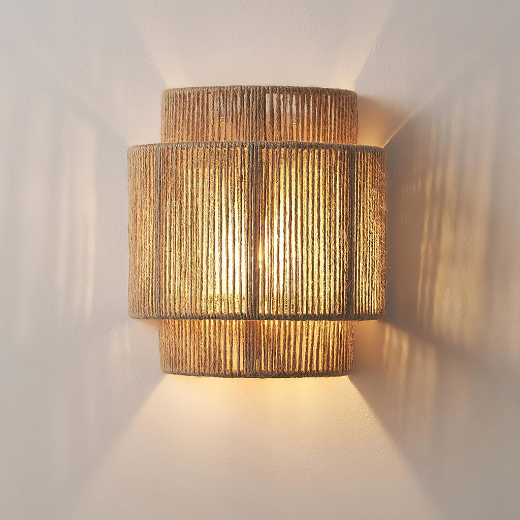 Rustic Weave Wall Lamp - ZozHome